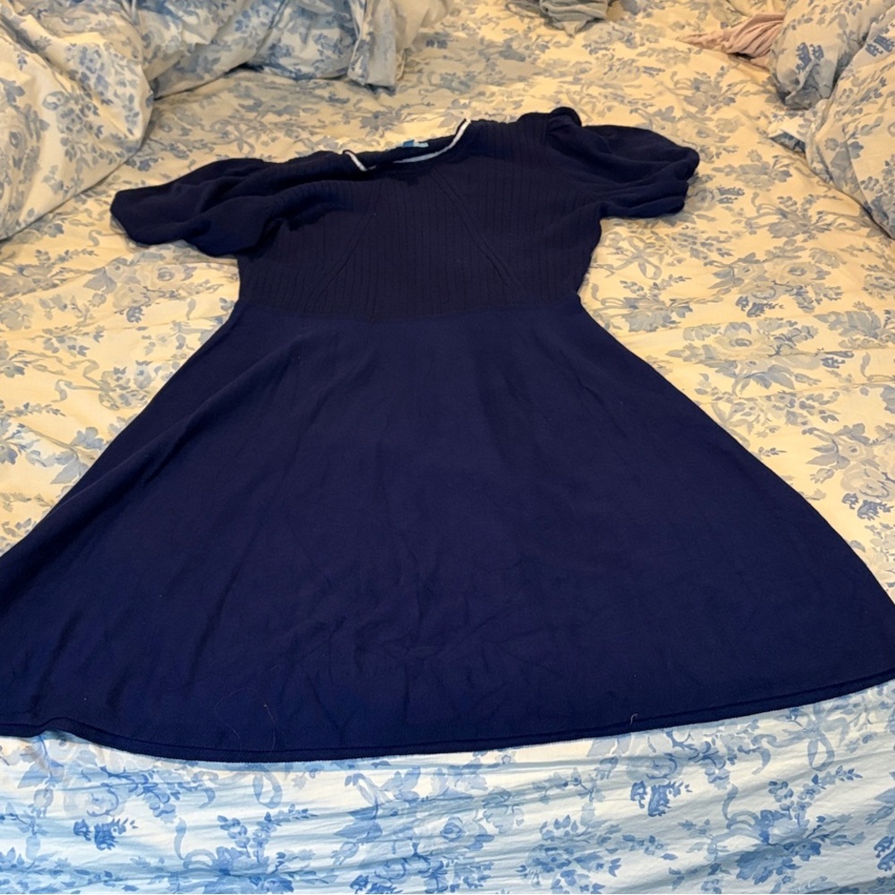 Draper James Navy Blue Casual Dress